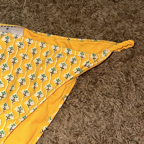 Rhode X target dainty lotus print high leg cheeky bikini bottom - Picture 4 of 11